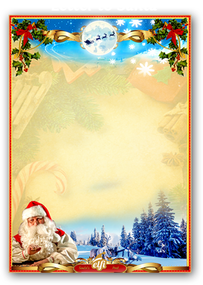 Santa Letterhead Template